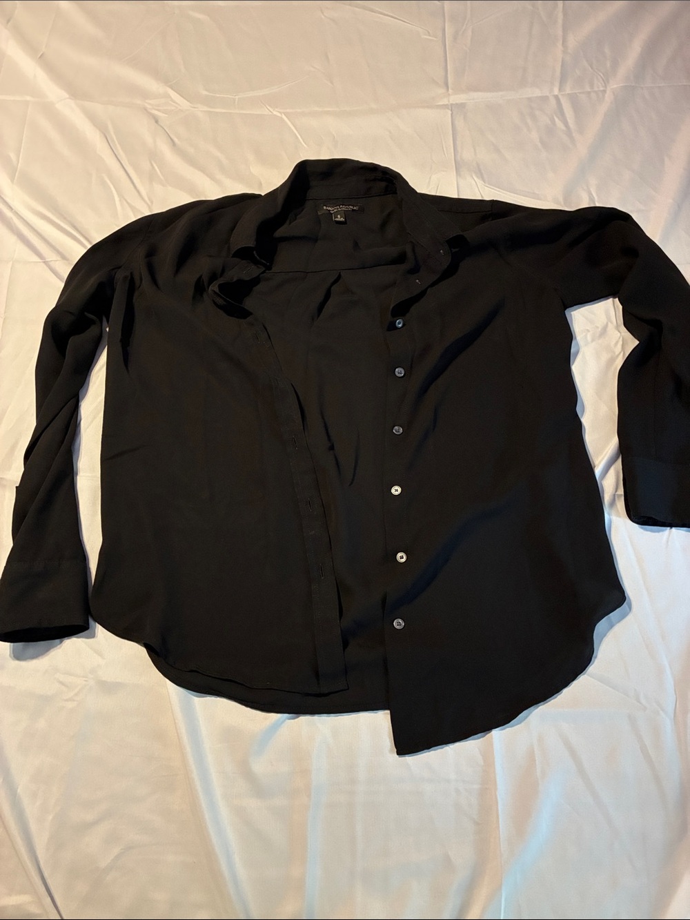 Banana Republic Black Button-Down Shirt
